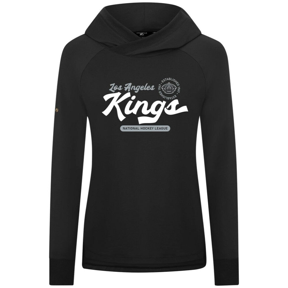 Los Angeles Kings - Levelwear Women's Slender Monument Raglan Pullover Hoodie Black