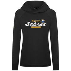 Buffalo Sabres - Levelwear Women's Slender Monument Raglan Pullover Hoodie Black