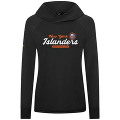 New York Islanders - Levelwear Women's Slender Monument Raglan Pullover Hoodie Black