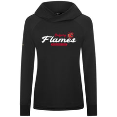 Calgary Flames - Levelwear Women's Slender Monument Raglan Pullover Hoodie Black