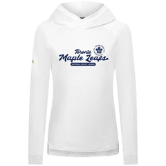 Toronto Maple Leafs - Levelwear Women's Slender Monument Raglan Pullover Hoodie White