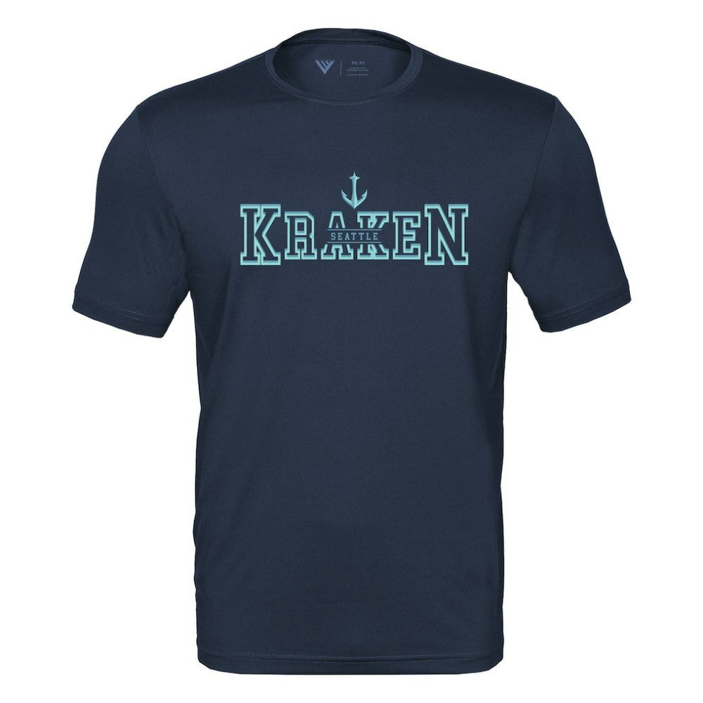 Seattle Kraken Levelwear Anthem Journey Performance T-Shirt Deep Sea Blue