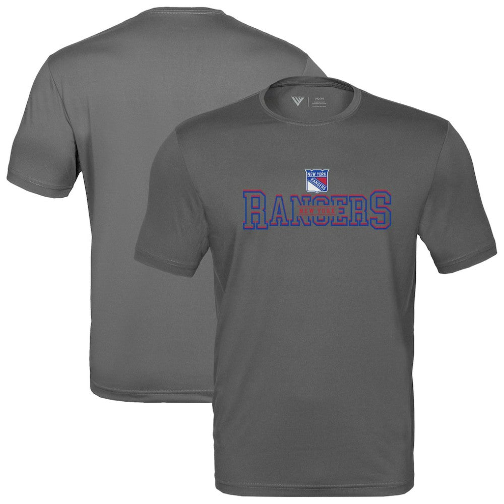 New York Rangers Levelwear Anthem Journey Performance T-Shirt Charcoal