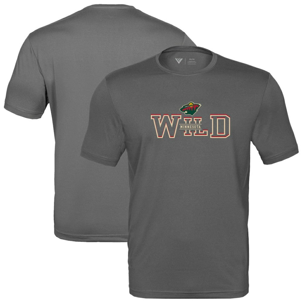 Minnesota Wild - Levelwear Anthem Journey Performance T-Shirt Charcoal