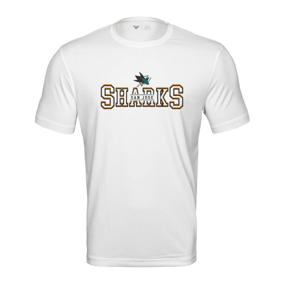San Jose Sharks - Levelwear Anthem Journey Performance T-Shirt White