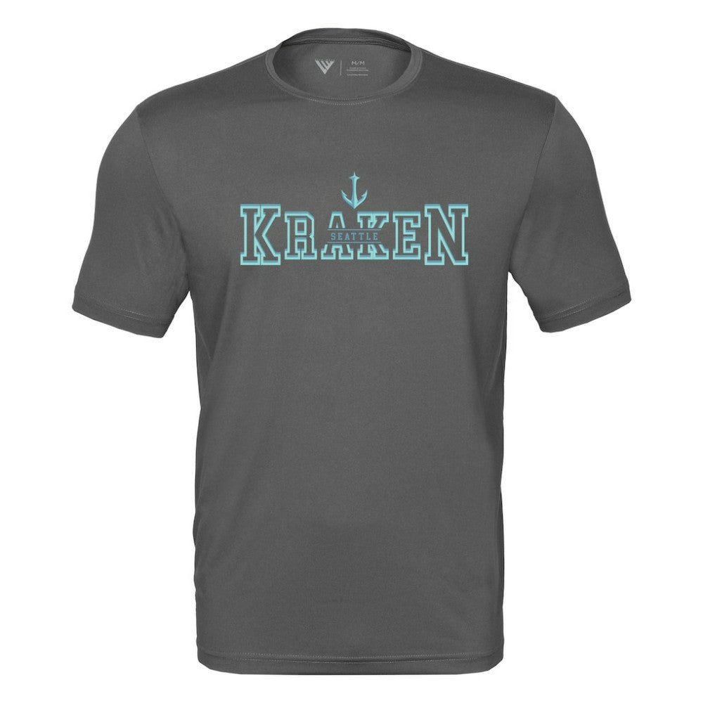 Seattle Kraken Levelwear Anthem Journey Performance T-Shirt Charcoal
