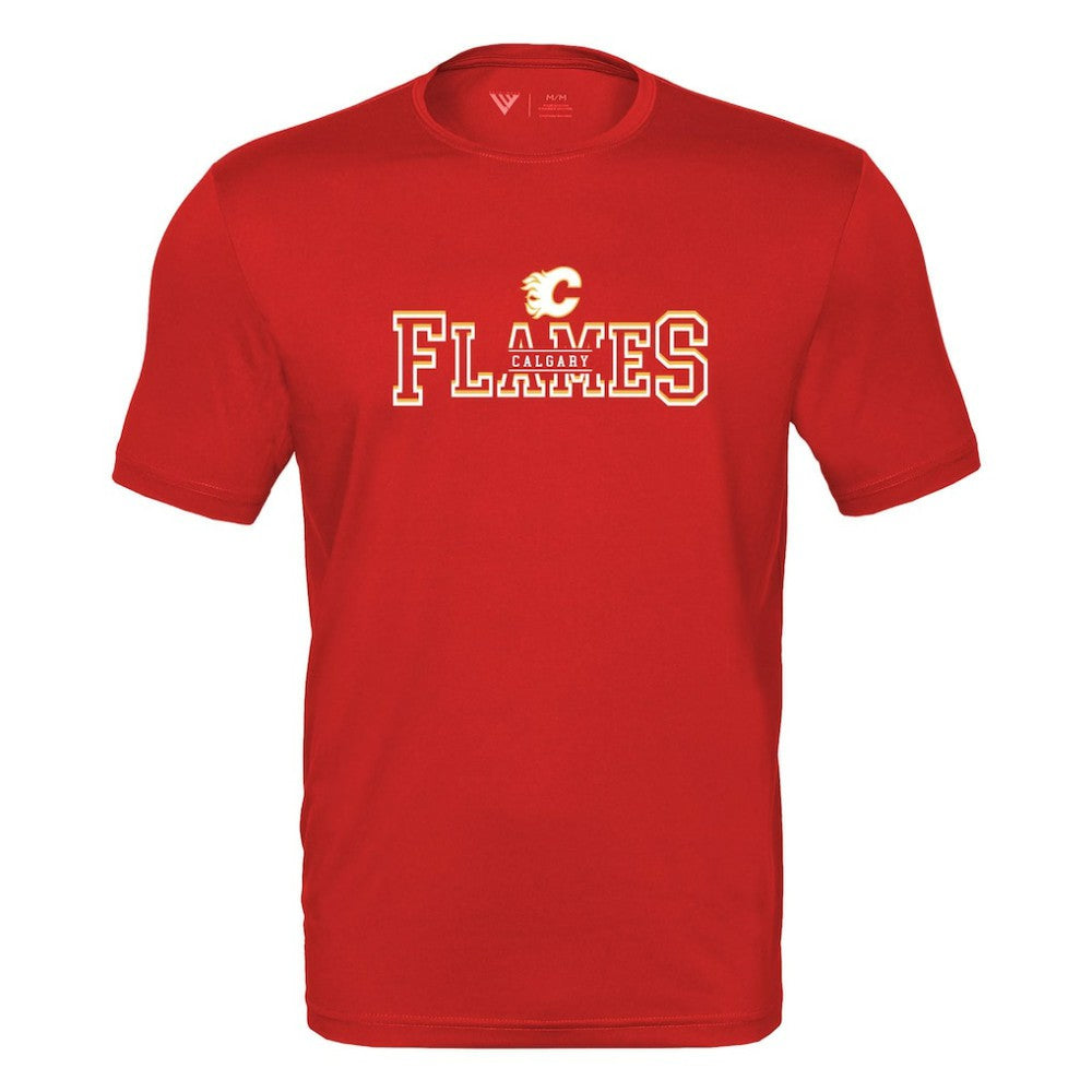 Calgary Flames - Levelwear Anthem Journey Performance T-Shirt Red