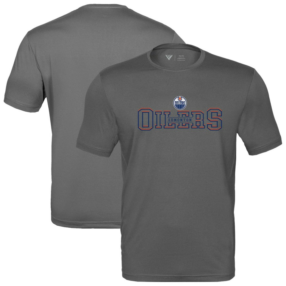 Edmonton Oilers - Levelwear Anthem Journey Performance T-Shirt Charcoal