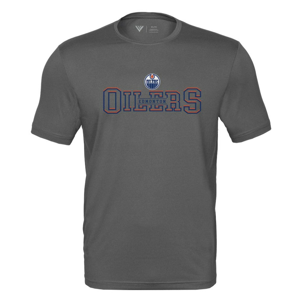 Edmonton Oilers - Levelwear Anthem Journey Performance T-Shirt Charcoal