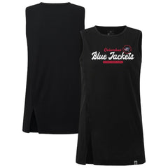 Columbus Blue Jackets - Levelwear Women's Influx Monument Tank Top Black