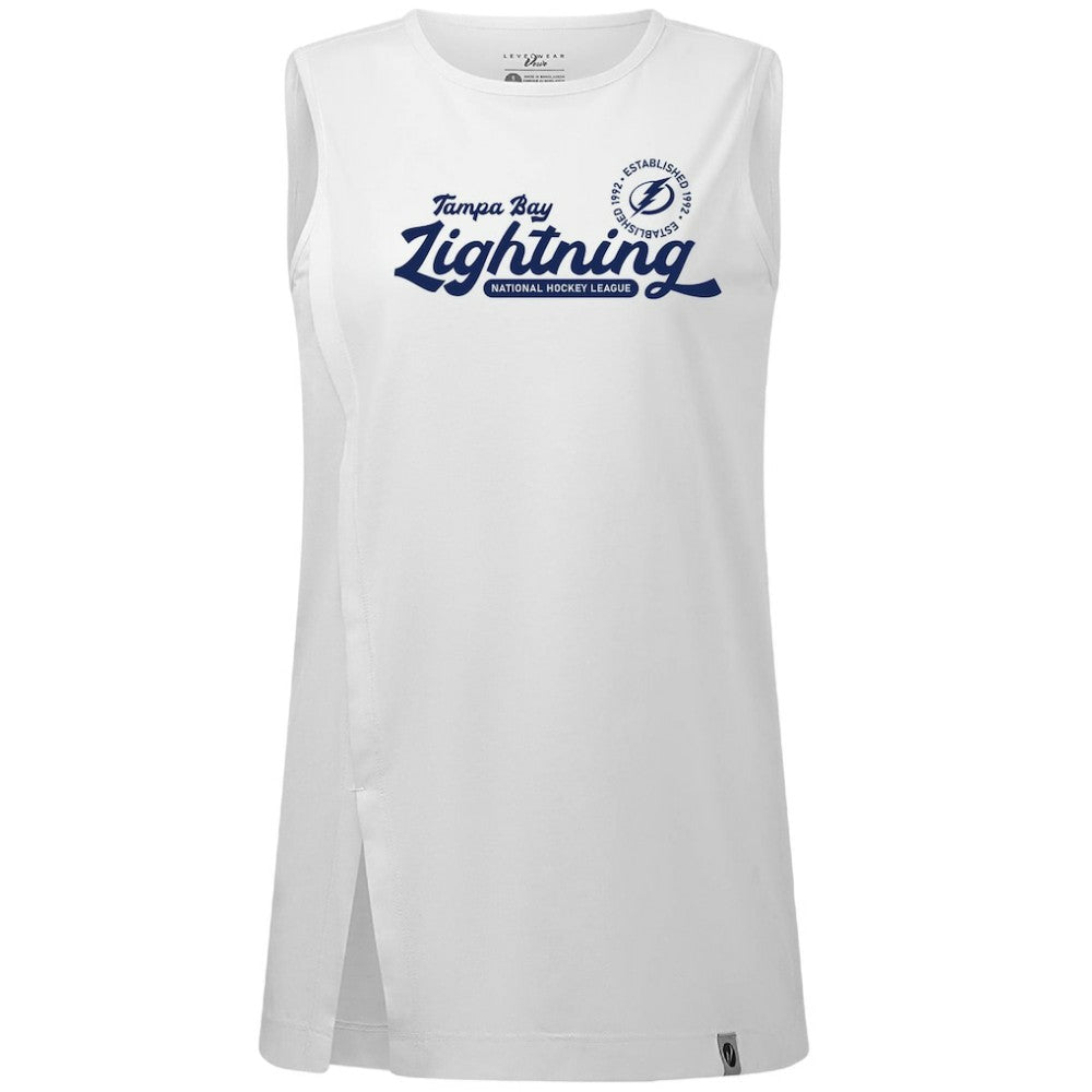 Tampa Bay Lightning - Levelwear Women's Influx Monument Tank Top White