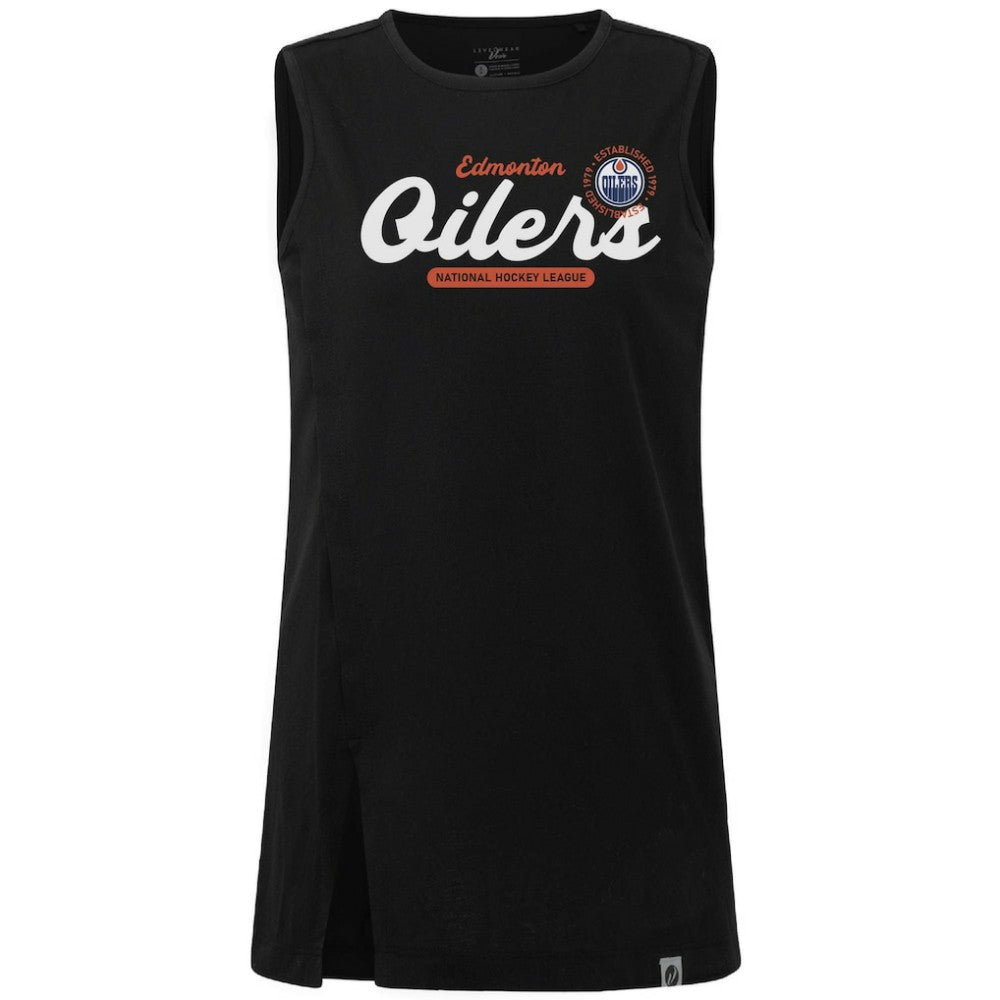 Edmonton Oilers - Levelwear Women's Influx Monument Tank Top Black