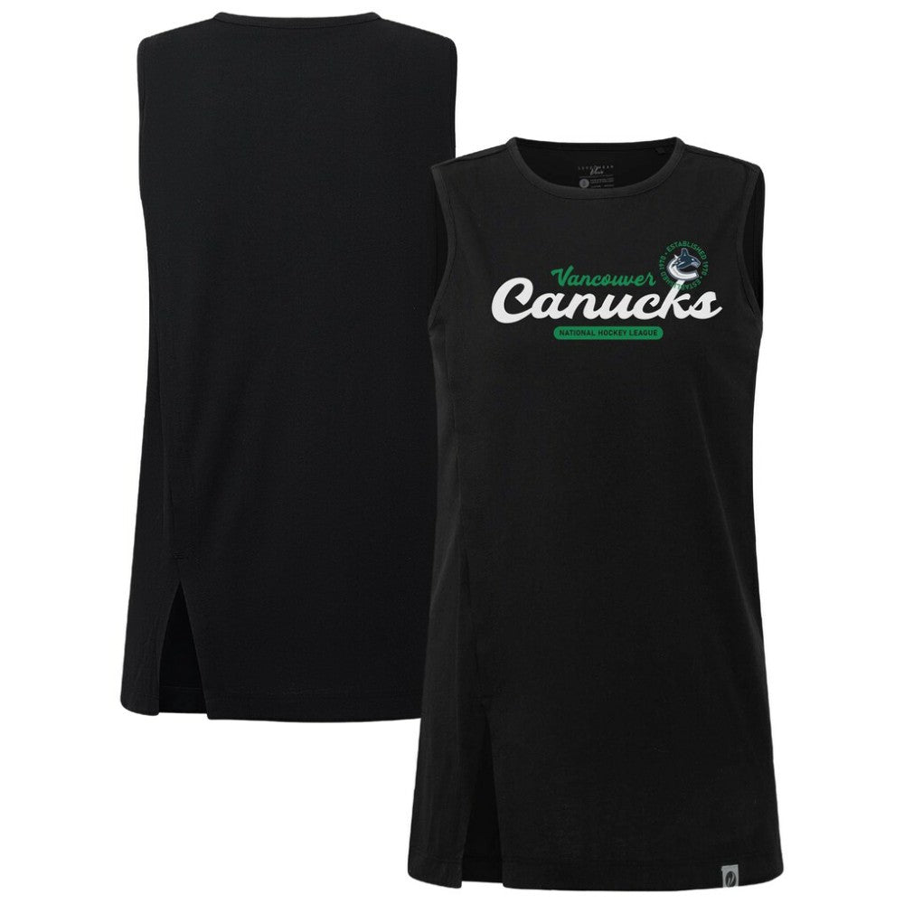 Vancouver Canucks - Levelwear Women's Influx Monument Tank Top Black
