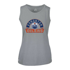 Edmonton Oilers - Levelwear Women's Macy Banner Arch Tank Top Gray