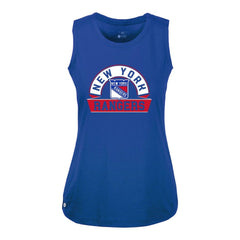 New York Rangers Levelwear Women's Macy Banner Arch Tank Top Royal