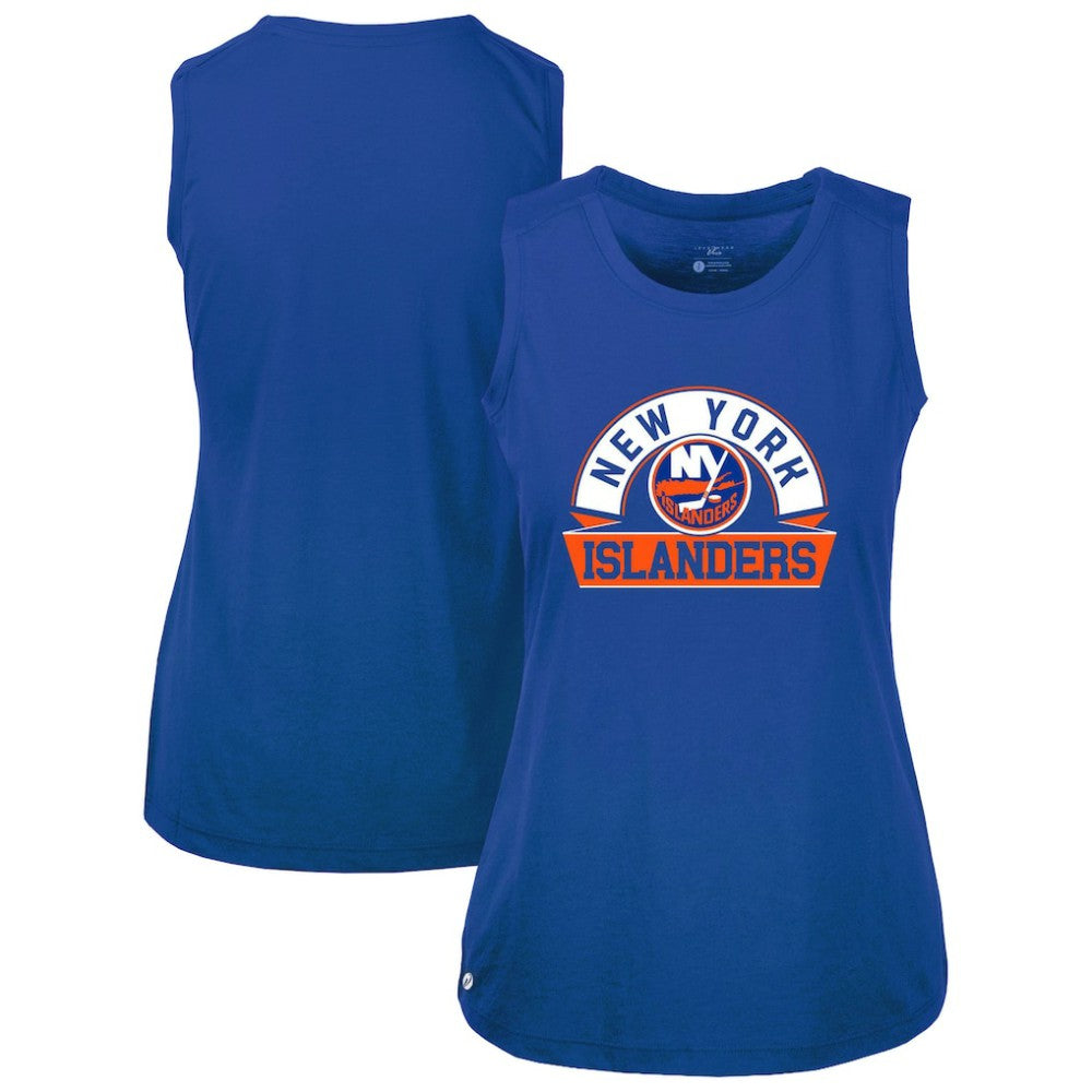 New York Islanders - Levelwear Women's Macy Banner Arch Tank Top Royal