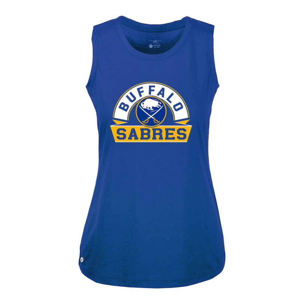 Buffalo Sabres - Levelwear Women's Macy Banner Arch Tank Top Royal