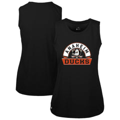 Anaheim Ducks - Levelwear Women's Macy Banner Arch Tank Top Black