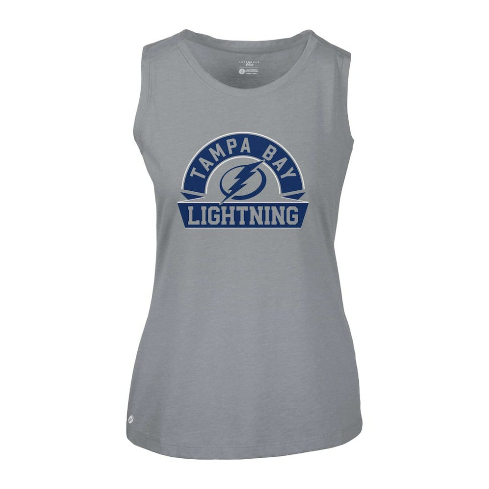 Tampa Bay Lightning - Levelwear Women's Macy Banner Arch Tank Top Gray