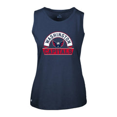 Washington Capitals Levelwear Women's Macy Banner Arch Tank Top Navy