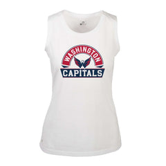 Washington Capitals Levelwear Women's Macy Banner Arch Tank Top White