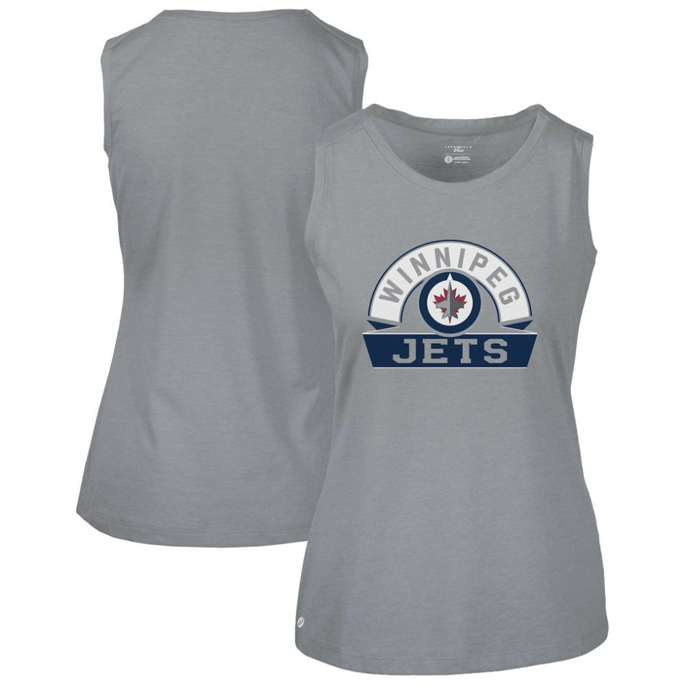 Winnipeg Jets - Levelwear Women's Macy Banner Arch Tank Top Gray
