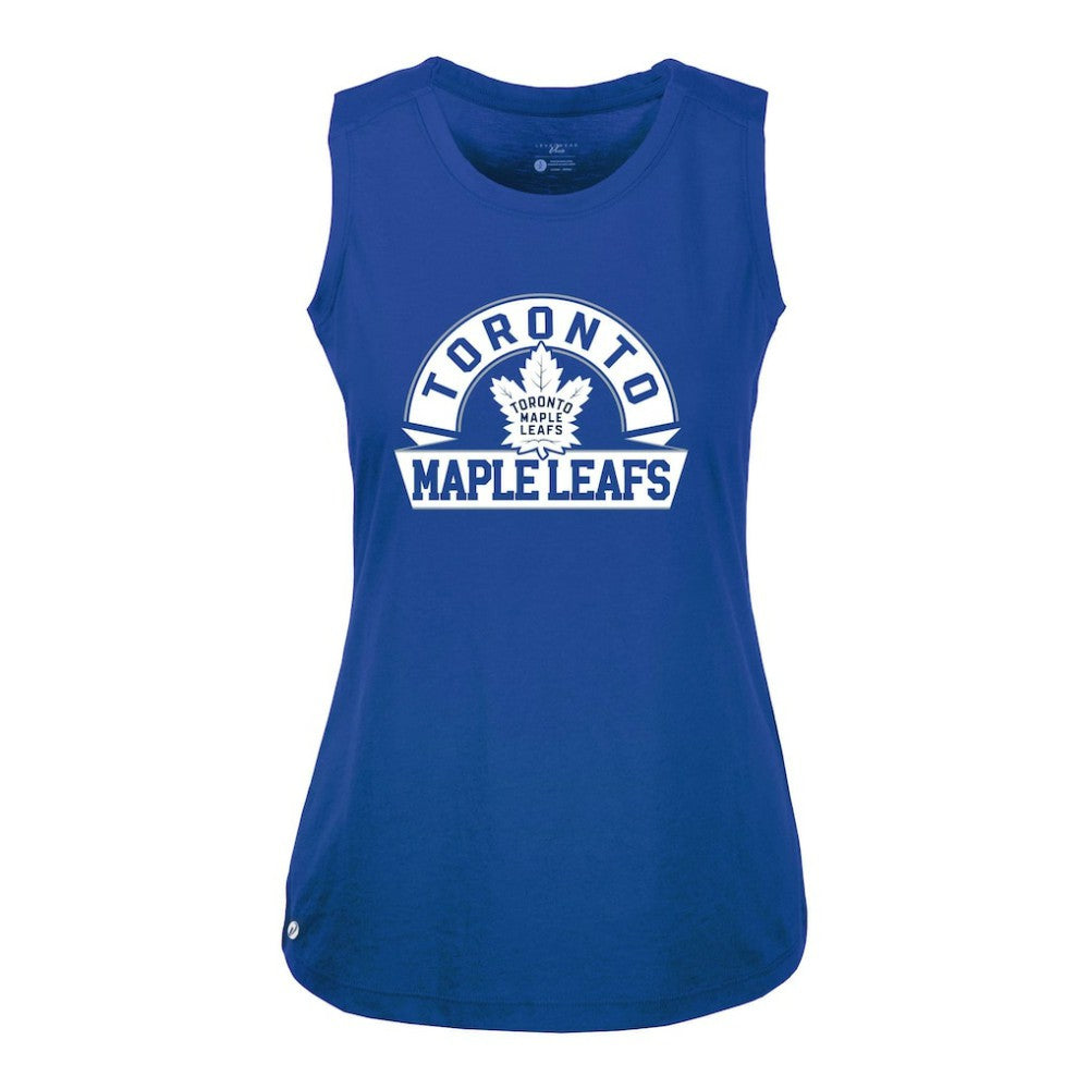 Toronto Maple Leafs - Levelwear Women's Macy Banner Arch Tank Top Royal