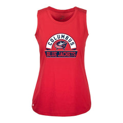 Columbus Blue Jackets - Levelwear Women's Macy Banner Arch Tank Top Red