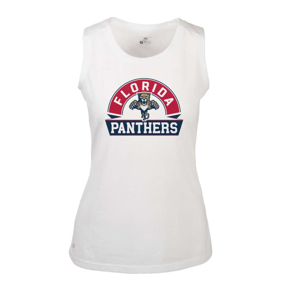 Florida Panthers - Levelwear Women's Macy Banner Arch Tank Top White