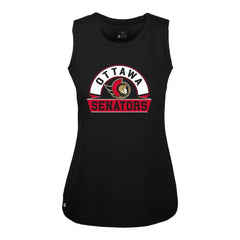 Ottawa Senators - Levelwear Women's Macy Banner Arch Tank Top Black