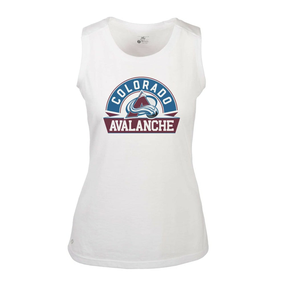 Colorado Avalanche - Levelwear Women's Macy Banner Arch Tank Top White