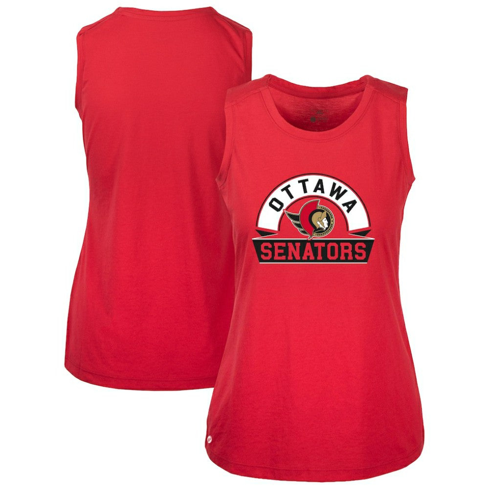 Ottawa Senators - Levelwear Women's Macy Banner Arch Tank Top Red