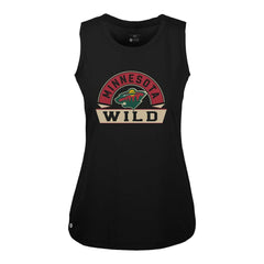 Minnesota Wild - Levelwear Women's Macy Banner Arch Tank Top Black