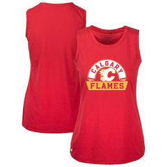 Calgary Flames - Levelwear Women's Macy Banner Arch Tank Top Red