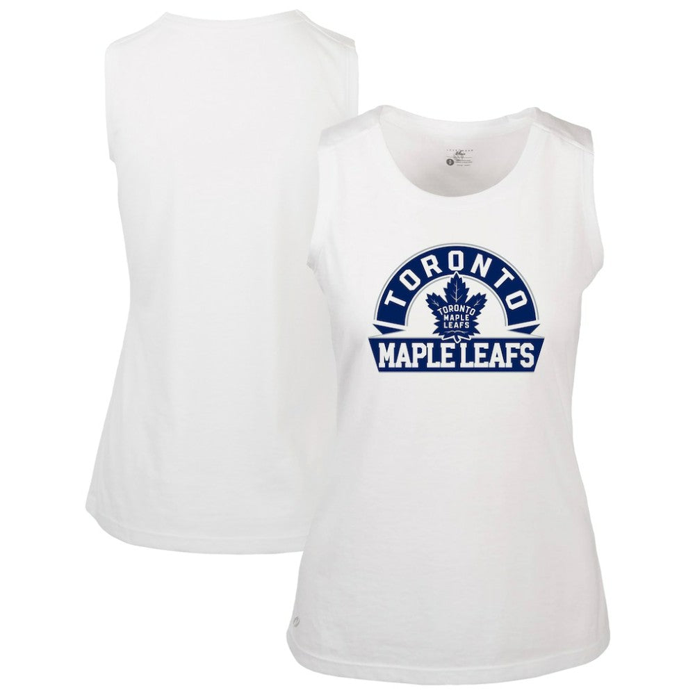Toronto Maple Leafs - Levelwear Women's Macy Banner Arch Tank Top White