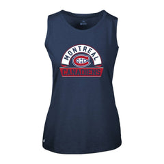 Montreal Canadiens - Levelwear Women's Macy Banner Arch Tank Top Navy