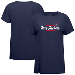 Columbus Blue Jackets - Levelwear Women's Influx Monument T-Shirt Navy