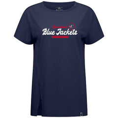Columbus Blue Jackets - Levelwear Women's Influx Monument T-Shirt Navy