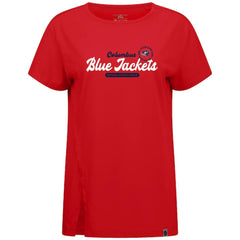 Columbus Blue Jackets - Levelwear Women's Influx Monument T-Shirt Red