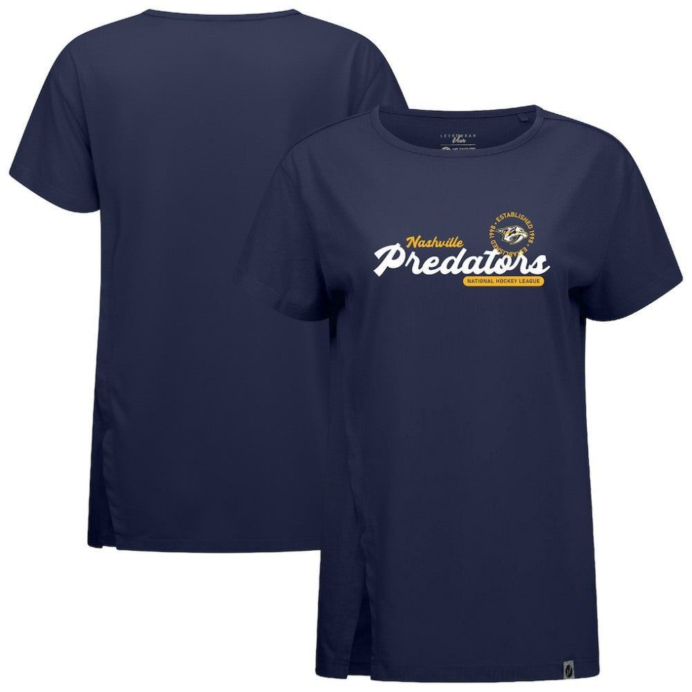 Nashville Predators - Levelwear Women's Influx Monument T-Shirt Navy