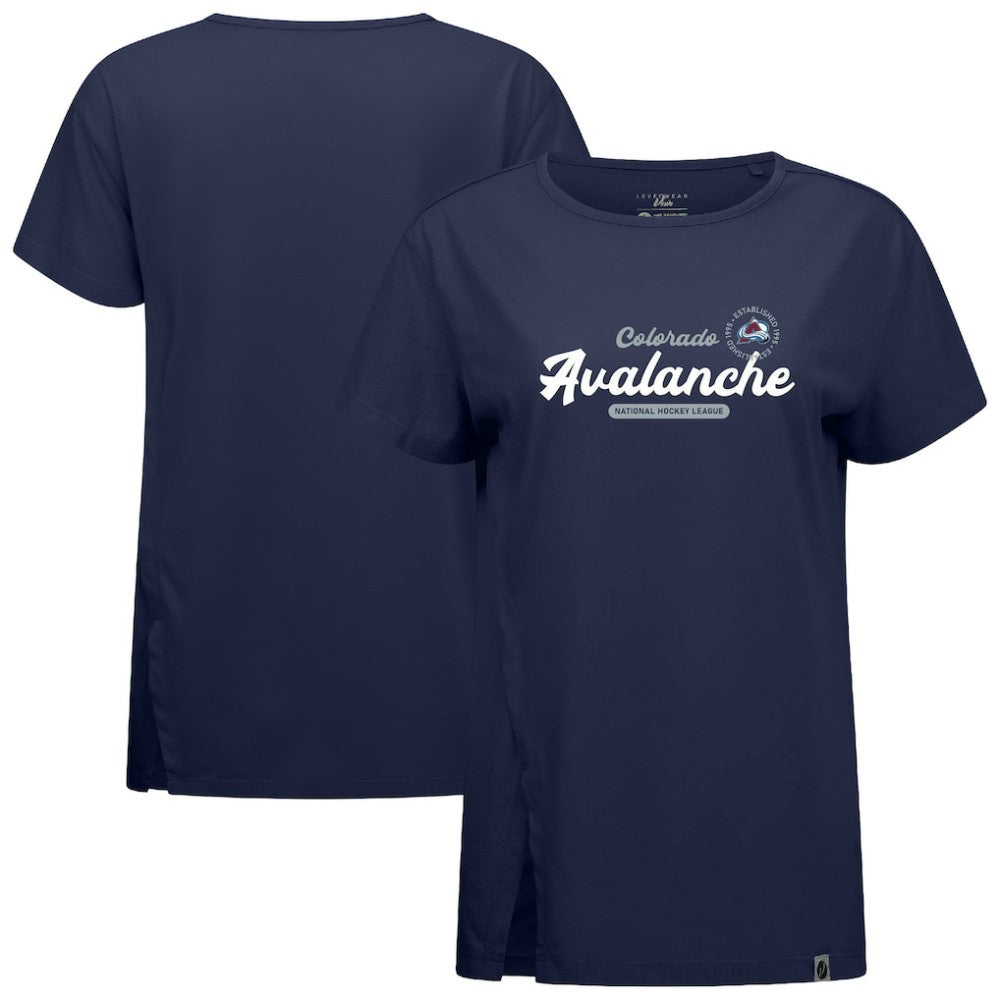 Colorado Avalanche - Levelwear Women's Influx Monument T-Shirt Navy