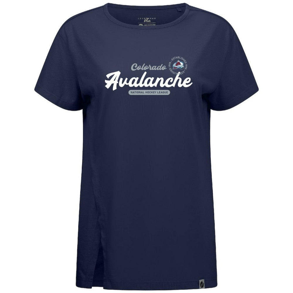 Colorado Avalanche - Levelwear Women's Influx Monument T-Shirt Navy