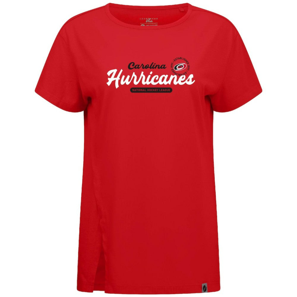 Carolina Hurricanes - Levelwear Women's Influx Monument T-Shirt Red
