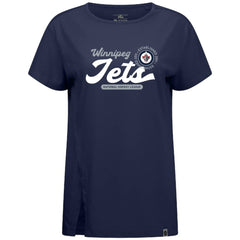 Winnipeg Jets - Levelwear Women's Influx Monument T-Shirt Navy