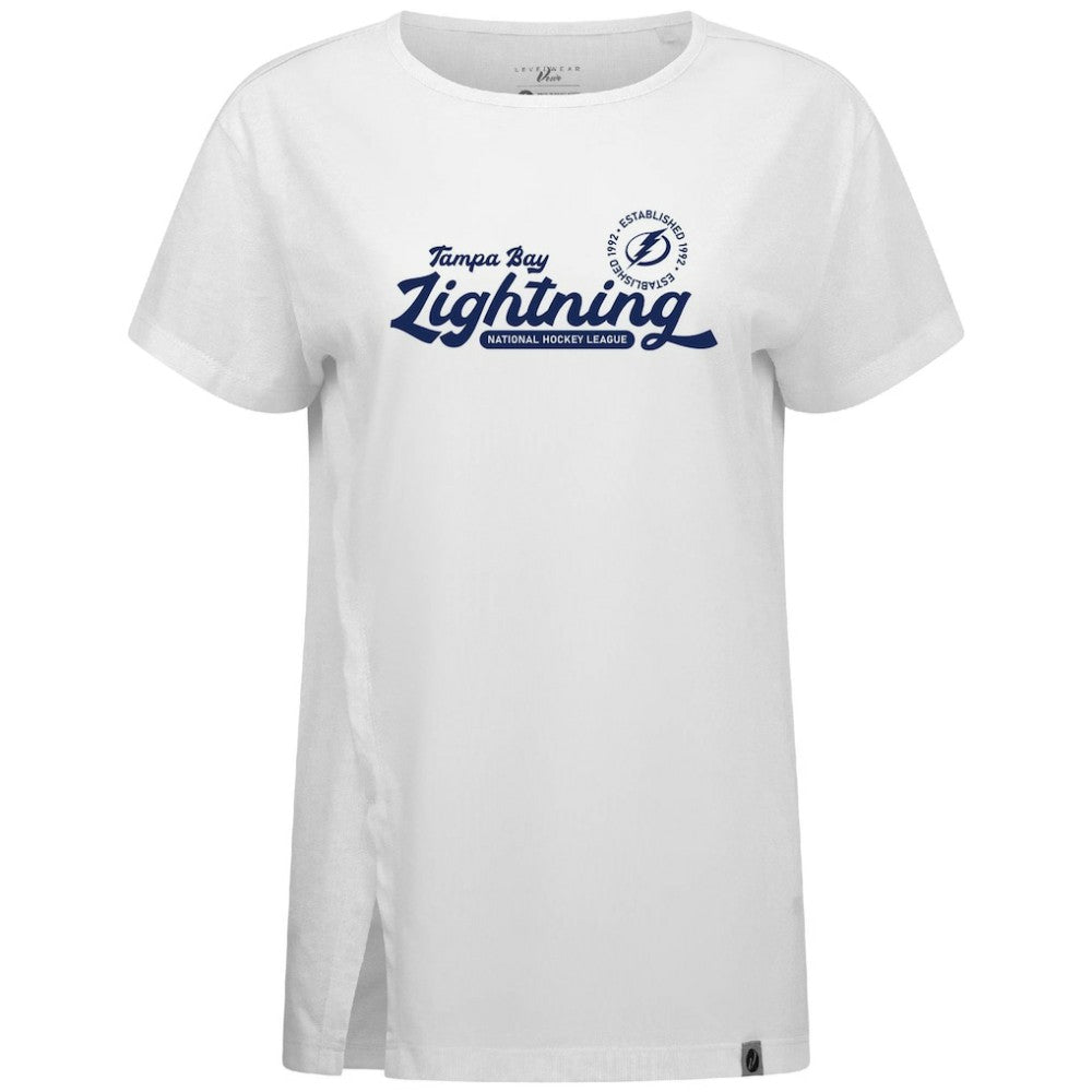Tampa Bay Lightning - Levelwear Women's Influx Monument T-Shirt White