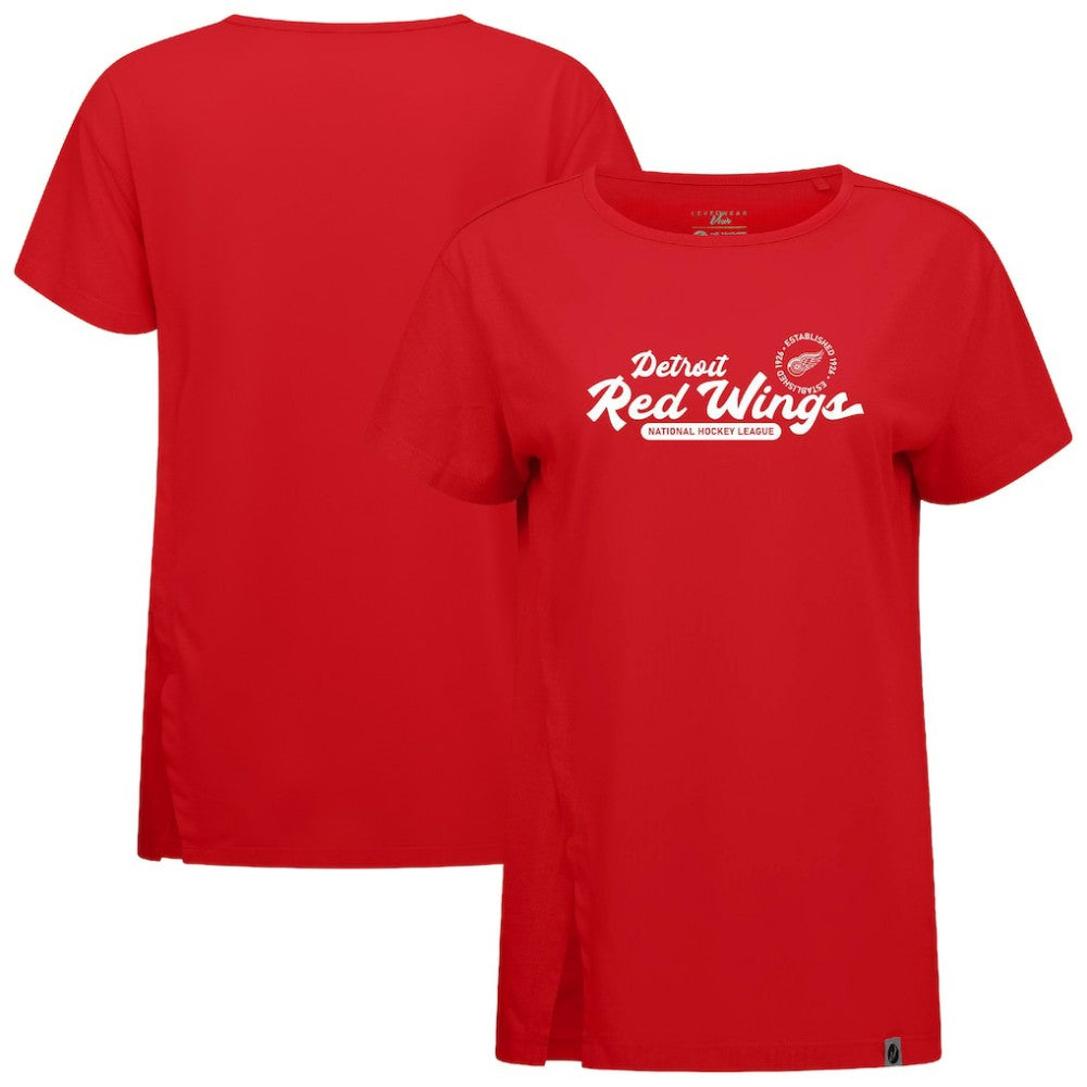 Detroit Red Wings - Levelwear Women's Influx Monument T-Shirt Red