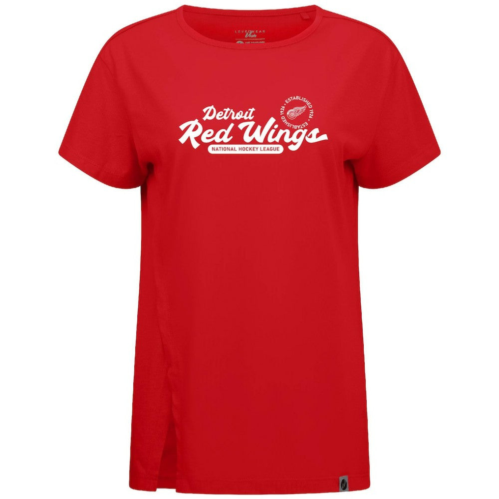 Detroit Red Wings - Levelwear Women's Influx Monument T-Shirt Red