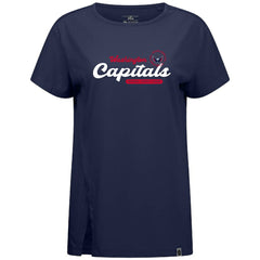 Washington Capitals Levelwear Women's Influx Monument T-Shirt Navy