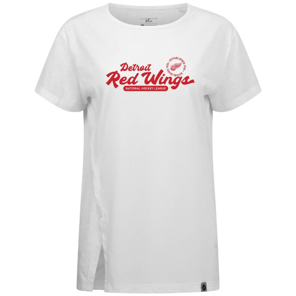 Detroit Red Wings - Levelwear Women's Influx Monument T-Shirt White