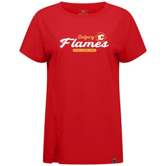 Calgary Flames - Levelwear Women's Influx Monument T-Shirt Red